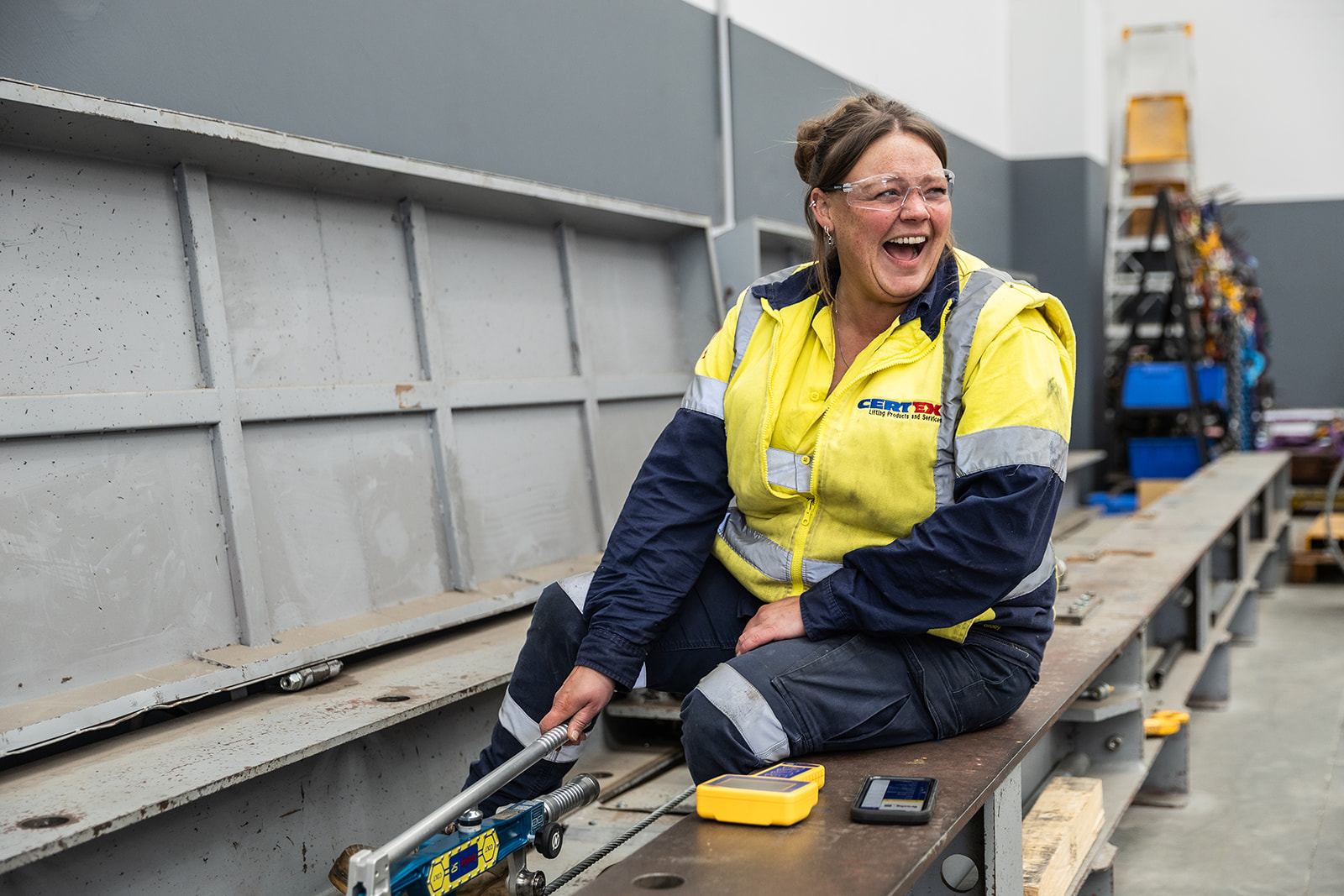 “At Melbourne North, we respect each other, share laughs, and genuinely enjoy our work together.” Courtney Constable, Lifting Equipment Inspector